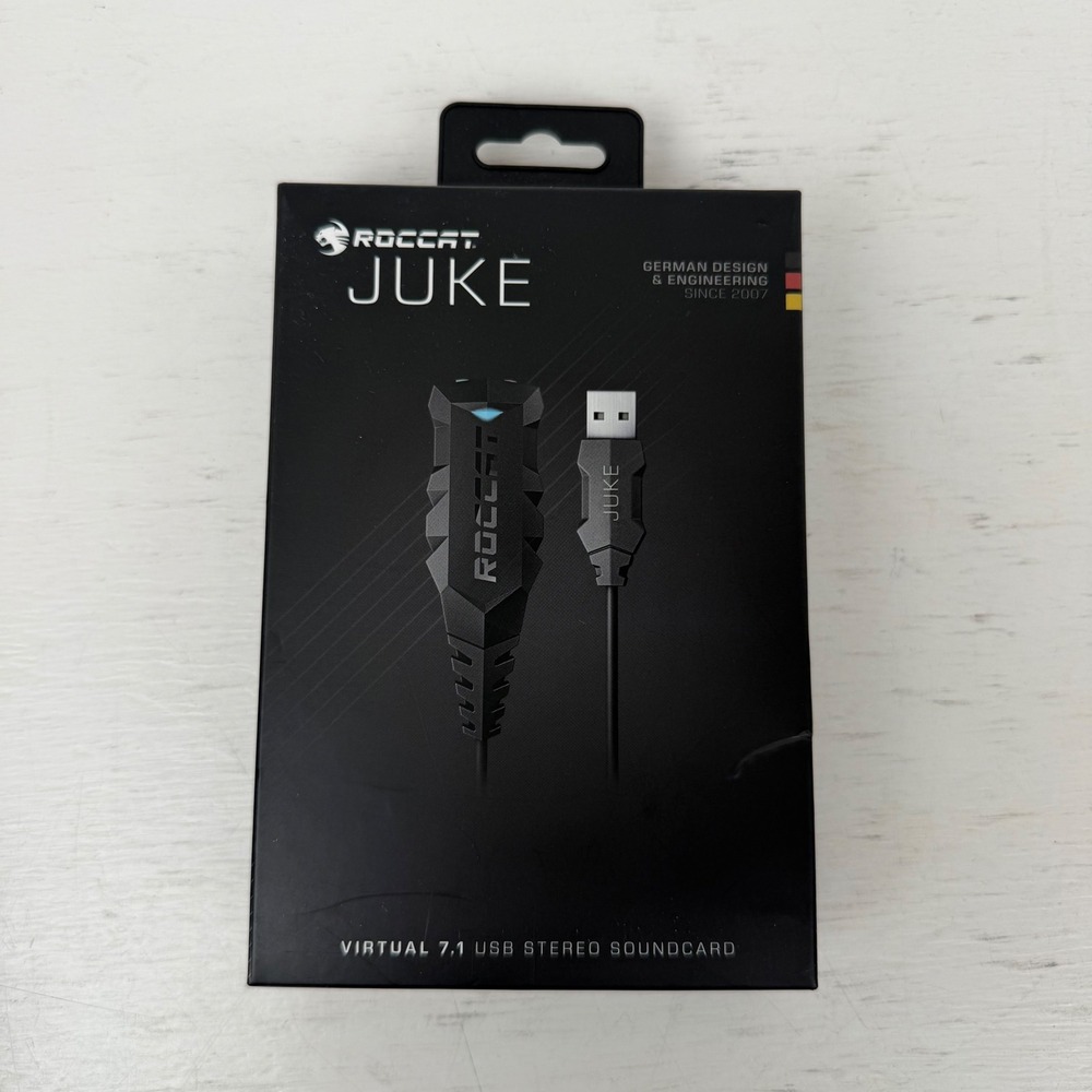 ROCCAT Juke Virtual 7.1 USB Stereo Soundcard Headset Adapter ROC-14-111-AM NEW